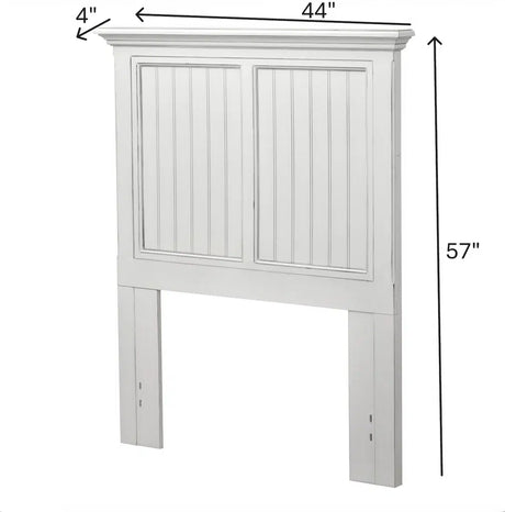 Monaco Distressed White Twin Headboard Model B81839-BLANC By Seawinds Trading