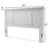 Monaco Distressed White Twin Headboard Model B81839-BLANC By Seawinds Trading