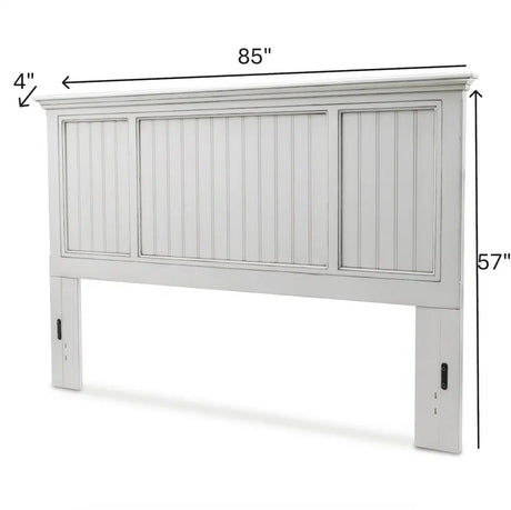 Monaco Distressed White Twin Headboard Model B81839-BLANC By Seawinds Trading