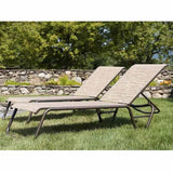 Gardenella Outdoor Sling 2 Pc Aluminum Lounge Set by Telescope Casual Model TCGRDNLLASLNGSET1