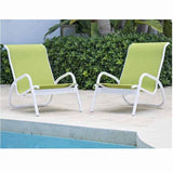 Gardenella Outdoor Sling 2 Pc Aluminum Lounge Set by Telescope Casual Model TCGRDNLLASLNGSET3