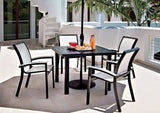 Bazza Outdoor MGP Sling Stacking Bistro Chair by Telescope Casual Model 2222-Z050
