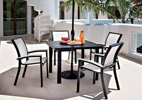 Bazza Outdoor MGP Sling Stacking Bistro Chair by Telescope Casual Model 2222-Z050