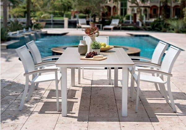 Bazza Outdoor MGP Sling Bar Height Stacking Cafe Chair by Telescope Casual Model 1335-Z090