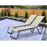 Gardenella Outdoor Sling 2 Pc Aluminum Lounge Set by Telescope Casual Model TCGRDNLLASLNGSET2