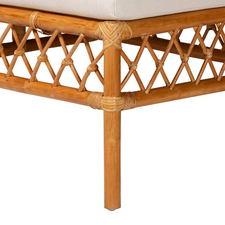 Sea Point Wicker Fair Rattan Dining or Bed Bench