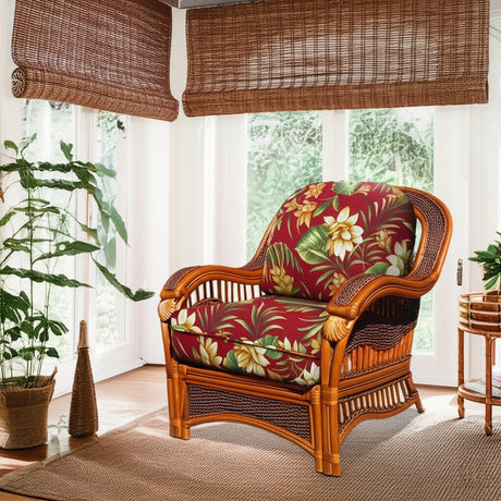 Seascape Rattan Lounge Chair with Deep Seating Comfort