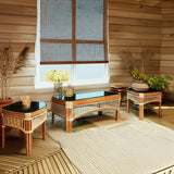 Seascape Rattan 3 Pc Set Includes 1 Coffee Table and 2 End Table Set Model SSCT-ET from Spice Island Wicker