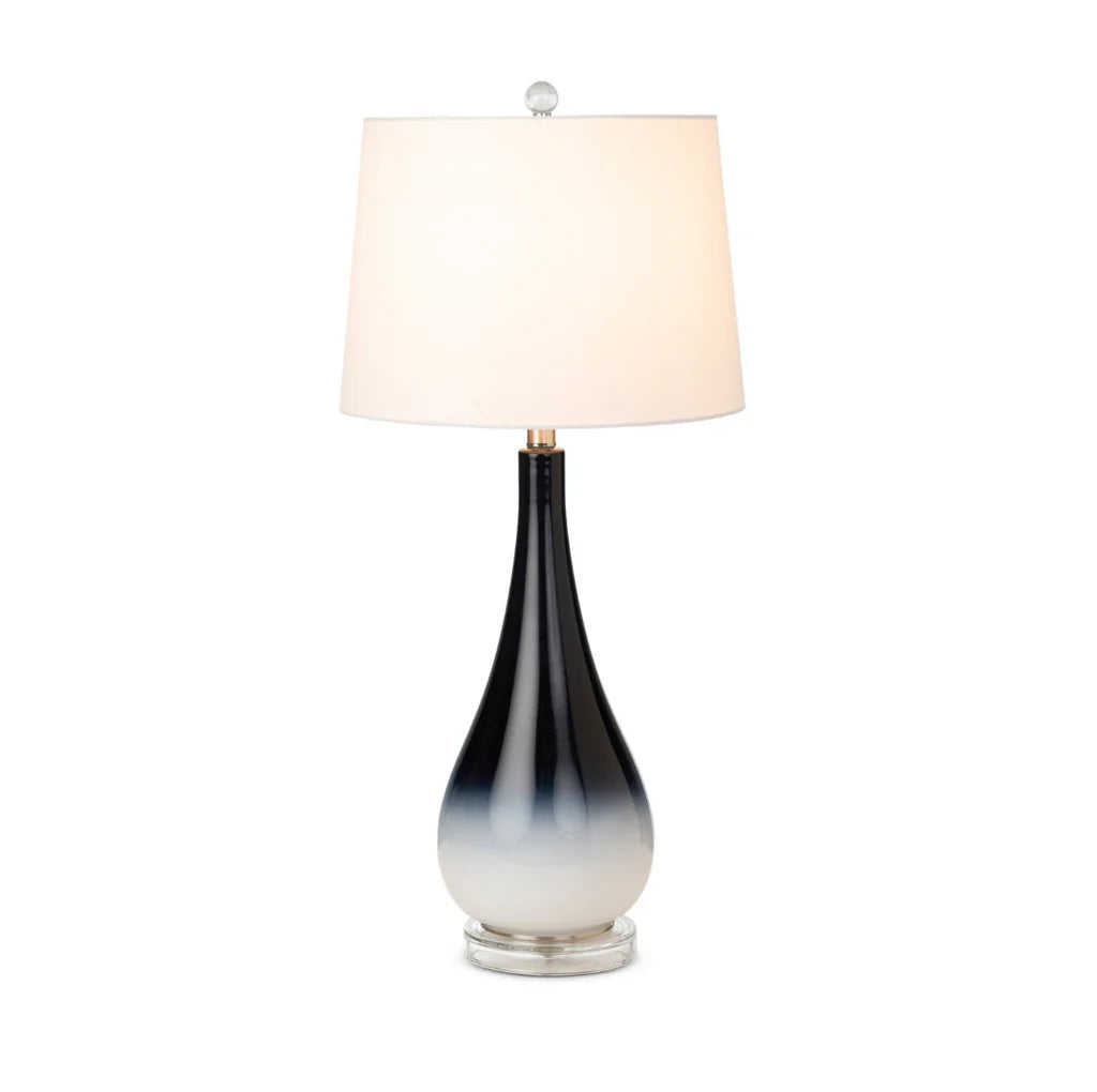 Serenity Table Lamp Set of 2 Model LUX-106-BLACK/WHITE By Lux Lighting