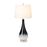 Serenity Table Lamp Set of 2 Model LUX-106-BLACK/WHITE By Lux Lighting