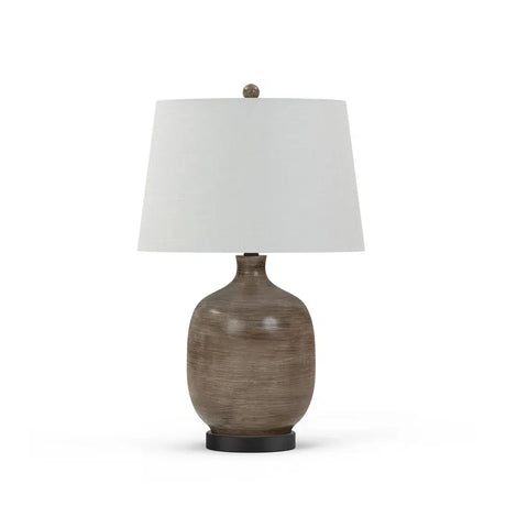 Sierra Table Lamp Set of 2 Model LUX-06055-GREY/BROWN By Lux Lighting