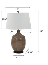 Sierra Table Lamp Set of 2 Model LUX-06055-GREY/BROWN By Lux Lighting
