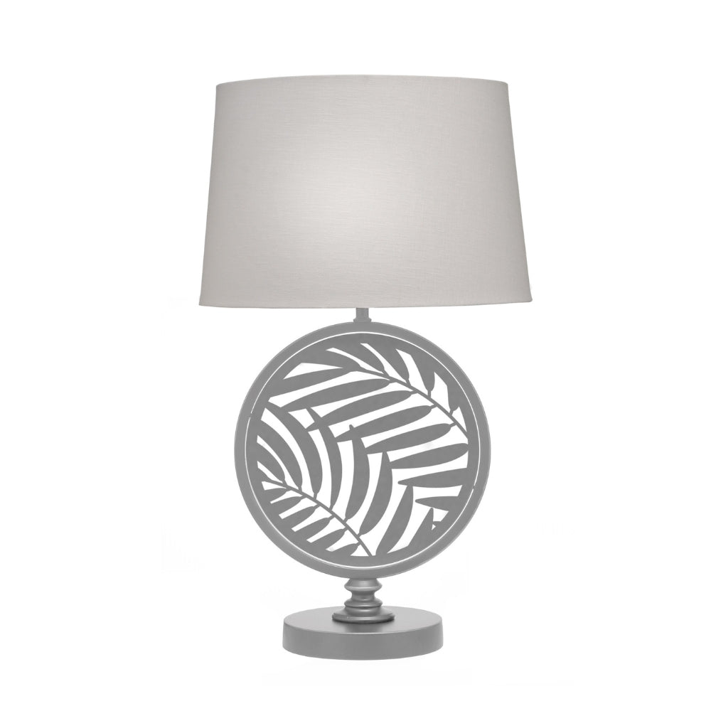 Silver Palms Laser Cut Table Lamp