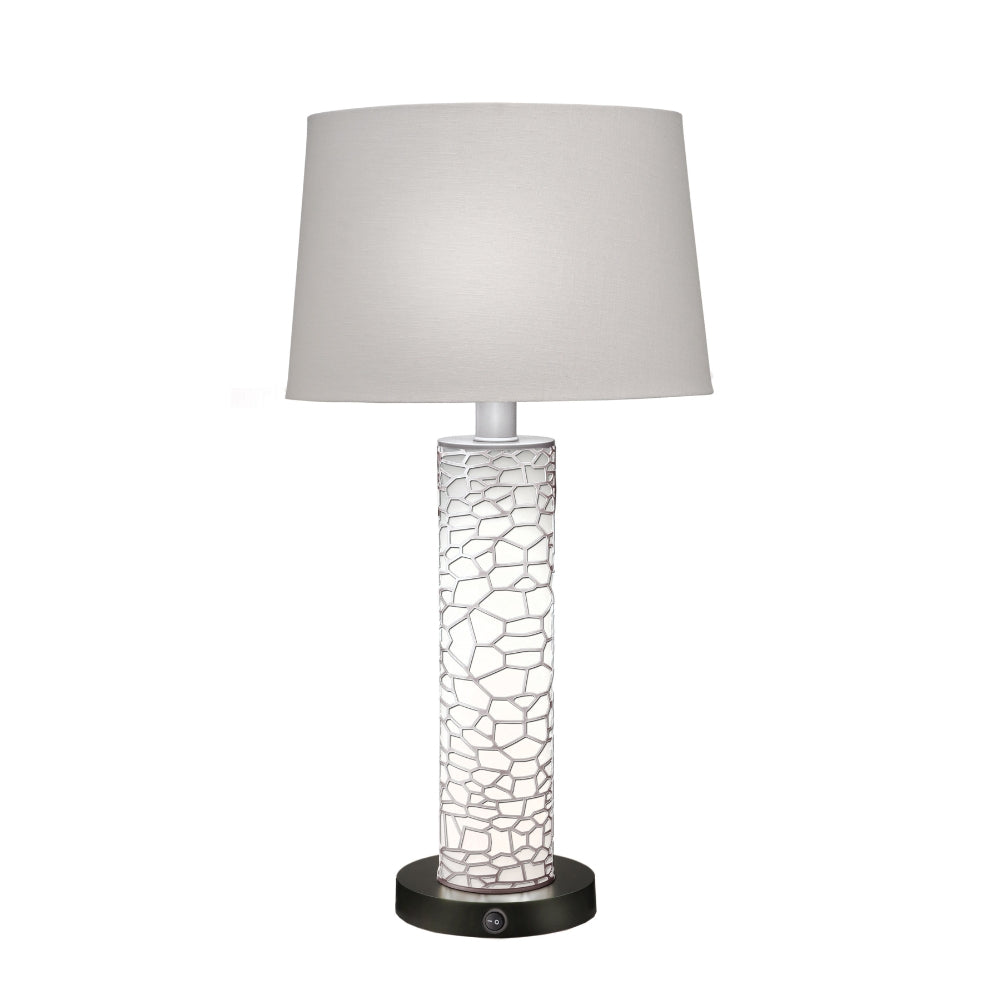 Silver Scales Nightlight Table Lamp