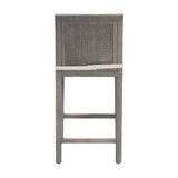 Sofia Rattan Counter Stool with Mahogany Wood Frame by Wicker Fair