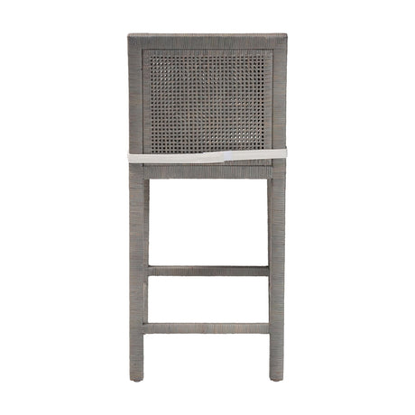 Sofia Rattan Counter Stool with Mahogany Wood Frame by Wicker Fair