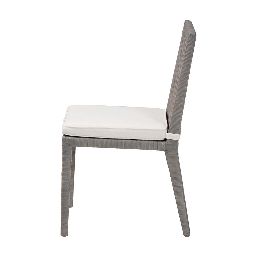 Sofia Rattan Dining Chair with Cushion by Wicker Fair