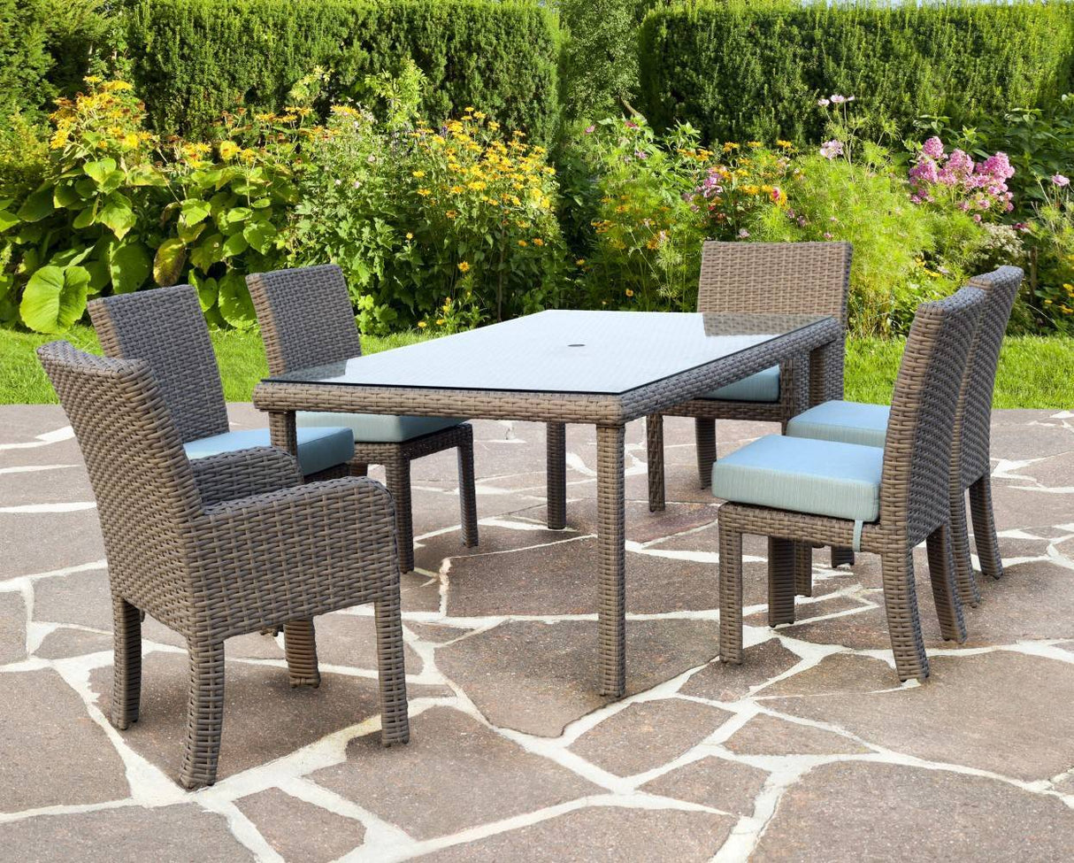 Saint Tropez Outdoor 7 Pc Dining Set Model 79300-DINSET By South Sea Rattan