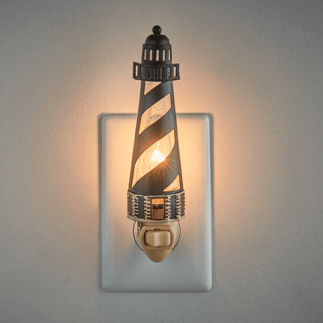 Striped Lighthouse Night Light (7689364701416)