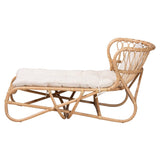Sunny Wicker Fair Rattan Chaise with Cushions