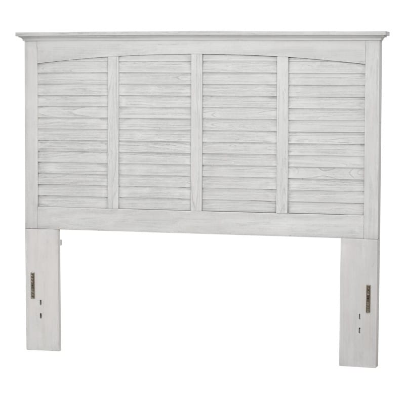 Surfside Weathered White Coastal Queen Headboard B27740-WW By Seawinds Trading