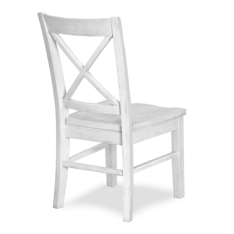 Surfside Solidwood X-back Dining Chair Set of 2 Model D27782-WW By Seawinds Trading