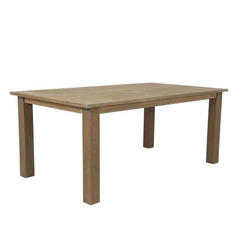 Coastal Teak Outdoor 72" Dining Table by Sunset West Model 5501-T72