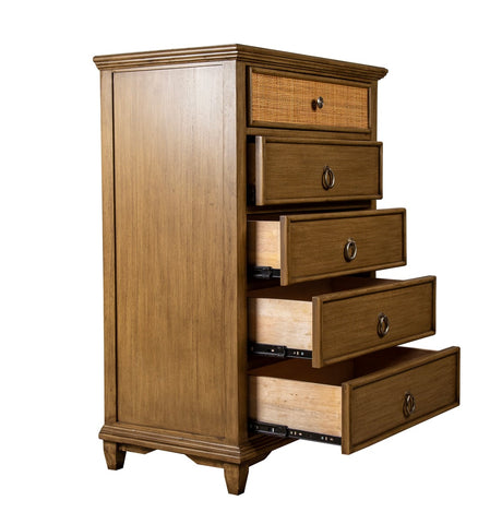 Tahiti 5 Drw Chest of Drawers by Capris Furniture