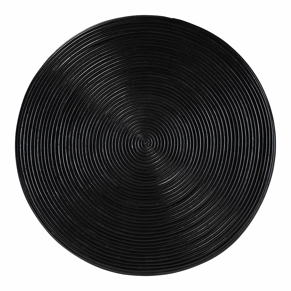 Wicker Fair Tokyo Black Hourglass Rattan End Table