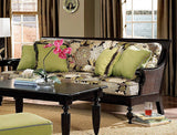 Traders Wood and Wicker Sofa Model TR-03 by Designer Wicker Tribor