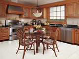 Trellis 6 Pc Rattan Round Dining Set 979-SET by Braxton Culler
