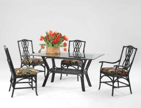 Trellis Rectangle Rattan Dining Table 979-076-DT by Braxton Culler