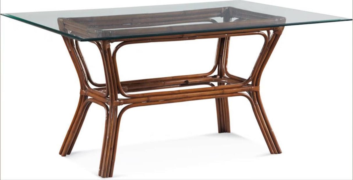 Trellis Rectangle Rattan Dining Table 979-076-DT by Braxton Culler