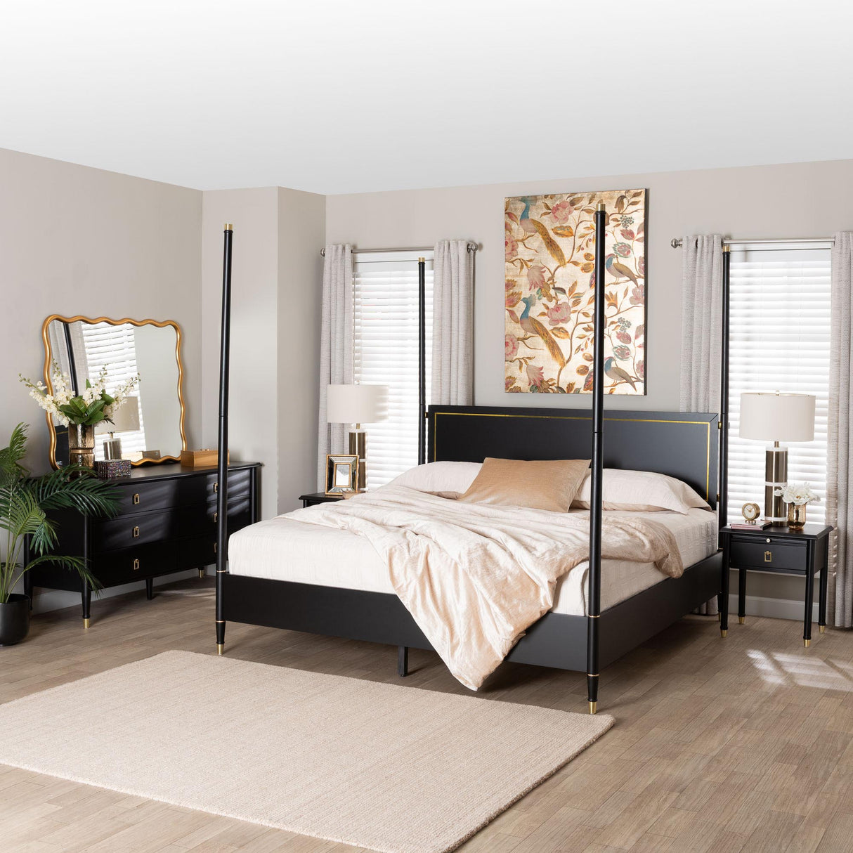 Tamra Four-Poster Platform Bedroom Set by Wicker Fair