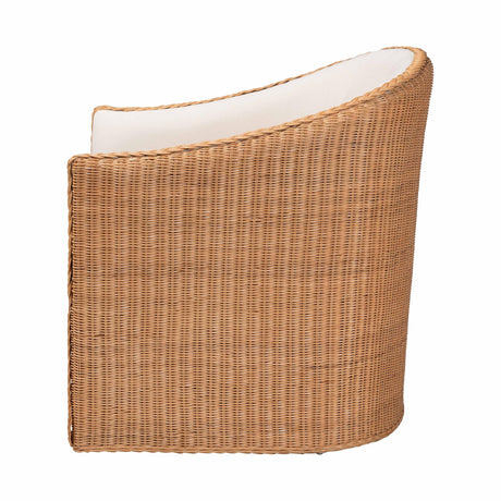 Nessa Bohemian Light Honey Rattan Arm Chair by Wicker Fair