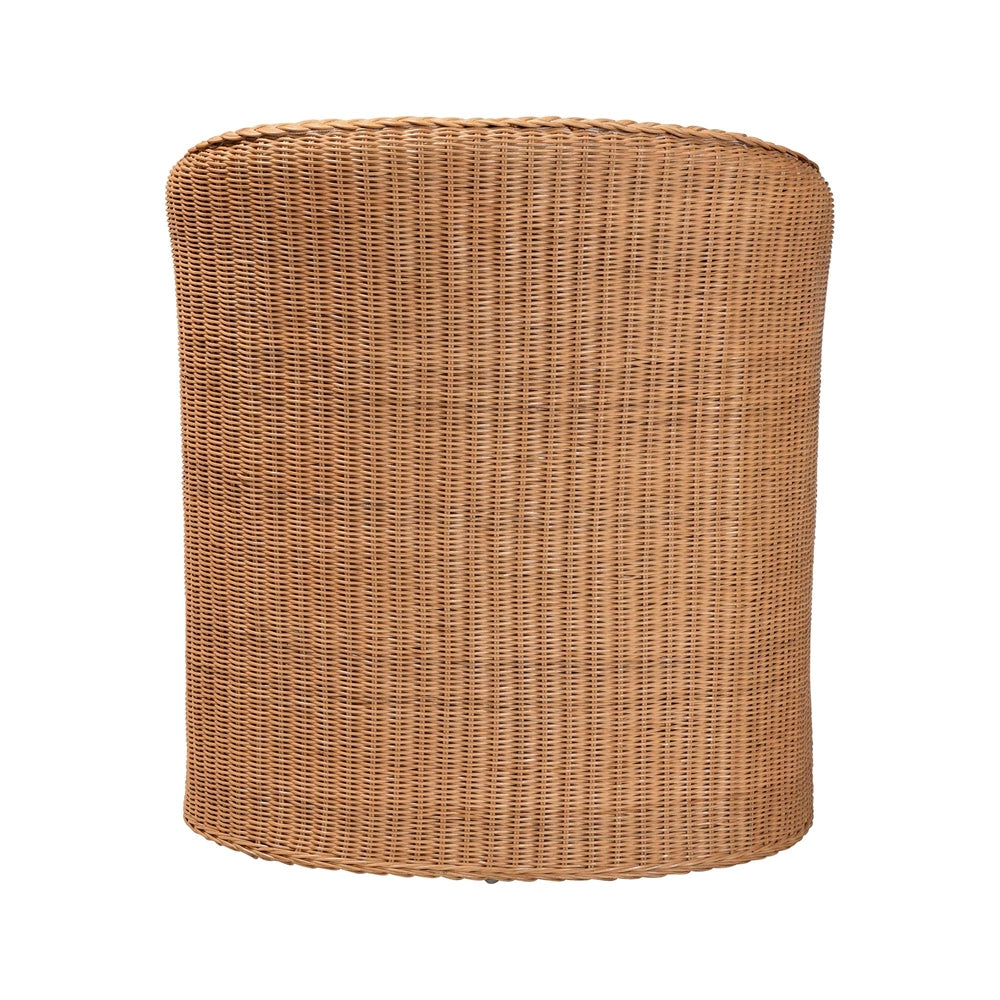 Nessa Bohemian Light Honey Rattan Arm Chair by Wicker Fair