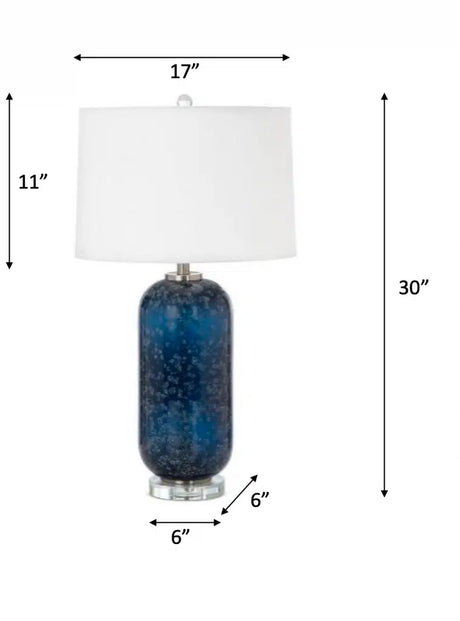 Tootsie Table Lamp Set of 2 Model LUX-732-BLUE By Lux Lighting