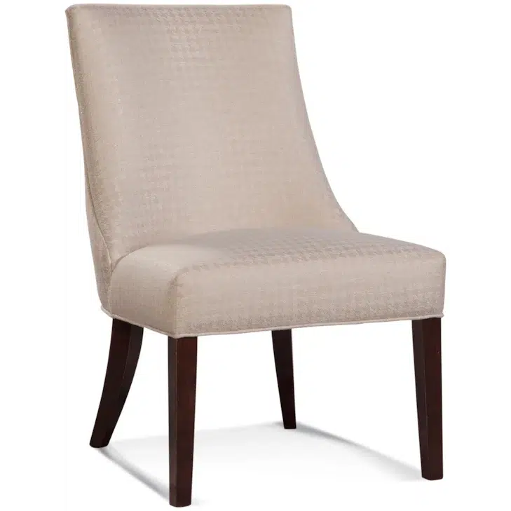 Tuxedo Transitional Upholstered Dining Chair by Braxton Culler Made in the USA Model 528-028
