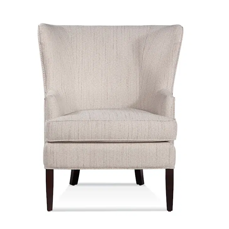 Transitional Wing Chair with Nailhead Trim by Braxton Culler Made in the USA Model 732-007SN