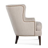 Transitional Wing Chair with Nailhead Trim by Braxton Culler Made in the USA Model 732-007SN