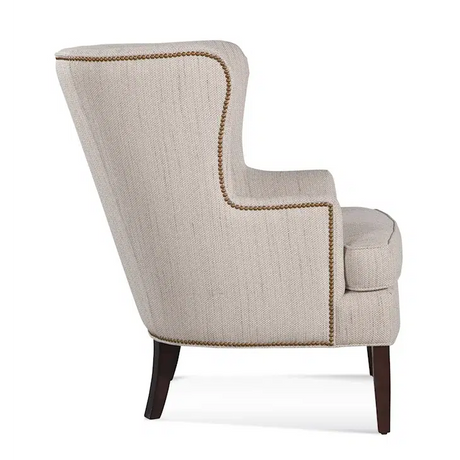 Transitional Wing Chair with Nailhead Trim by Braxton Culler Made in the USA Model 732-007SN