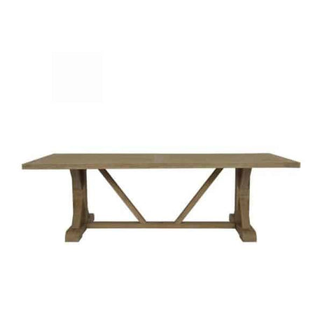 Coastal Teak Outdoor 94" Trestle Dining Table by Sunset West Model 5501-TRD94