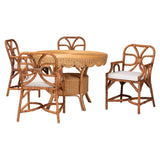 Timor 5-Piece Rattan Dining Set by Wicker Fair