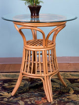 Panama Rattan 3 Pc Pub Set in Bar or Counter Height from Alexander and Sheriden with Cushions Made in USA