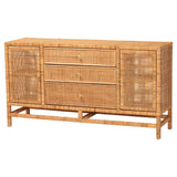 Vivian Wicker Fair Rattan Cabinet for Many Uses