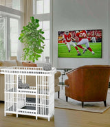 Williamsburg Rattan White Counter Height Bar Table WL-27 by Designer Wicker Tribor