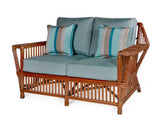 Williamsburg Rattan Loveseat WL-02 Coffee or White Stain by Designer Wicker Tribor