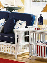 Williamsburg Rattan Sofa WL-03 Coffee or White Stain by Designer Wicker Tribor