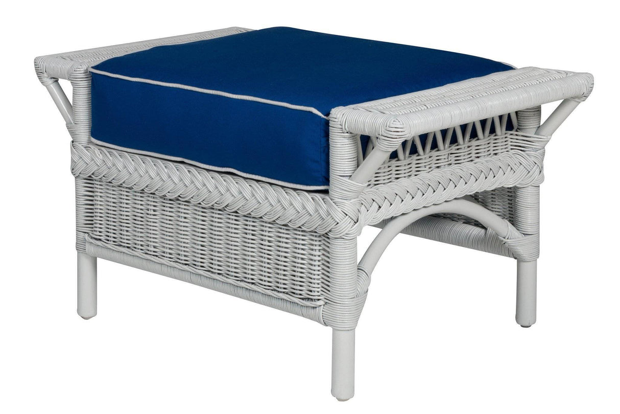 Windsor Porch Rattan Ottoman WD-10 by Designer Wicker Tribor