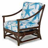 Woodland Rattan Lounge Chair with Deep Seating Comfort by Designer Wicker Tribor